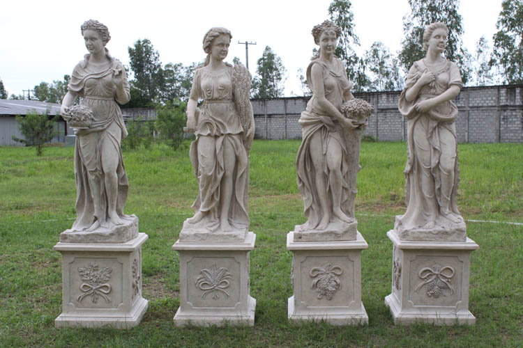 Four Seasons Statues / Roman Stone Finish (Set of 4) Four seasons